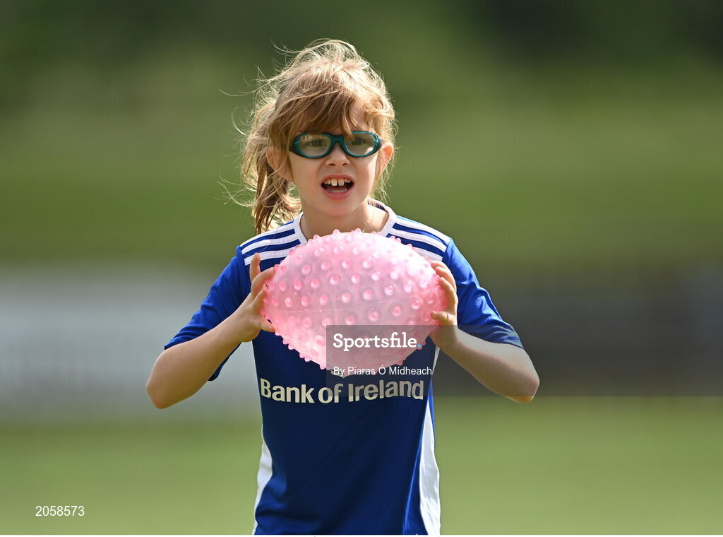 4 August 2021; Georgina Bannon during the Bank of Ireland Leinster Rugby Summer Camp Tullamore RFC in Tullamore, Offaly. Photo by Piaras Ó Mídheach/Sportsfile