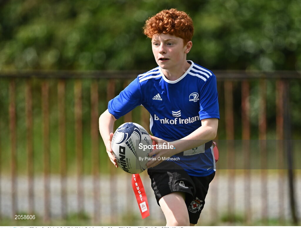 4 August 2021; Senan Farrell during the Bank of Ireland Leinster Rugby Summer Camp Tullamore RFC in Tullamore, Offaly. Photo by Piaras Ó Mídheach/Sportsfile