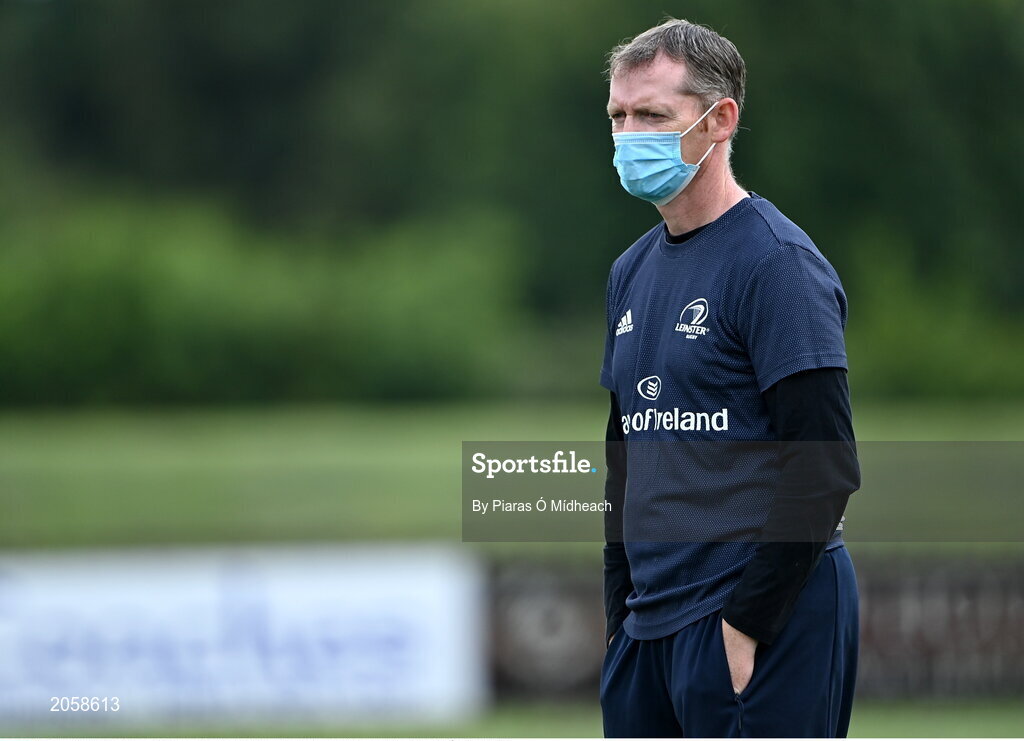 4 August 2021; Coach Paudge Malone during the Bank of Ireland Leinster Rugby Summer Camp Tullamore RFC in Tullamore, Offaly. Photo by Piaras Ó Mídheach/Sportsfile