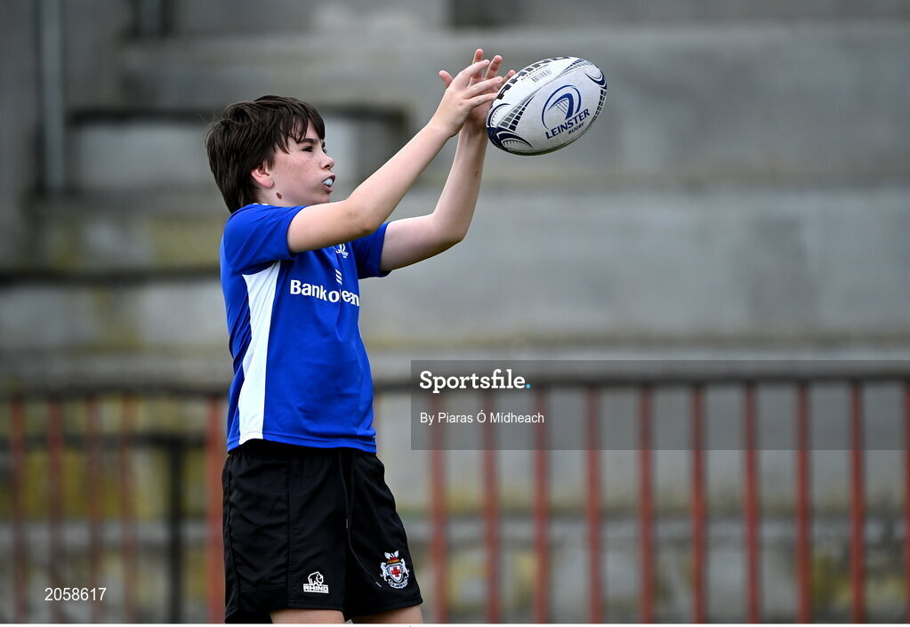 4 August 2021; Ronan Dowling during the Bank of Ireland Leinster Rugby Summer Camp Tullamore RFC in Tullamore, Offaly. Photo by Piaras Ó Mídheach/Sportsfile