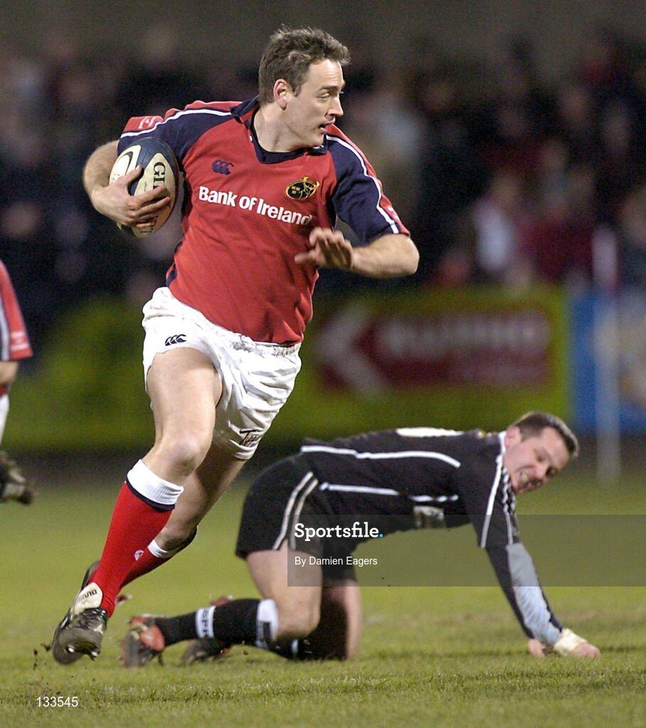27 February 2004; Jason Jones Hughes, Munster, in action against Neath Swansea. Celtic League 2003-2004, Division 1, Munster v Neath Swansea, Musgrave Park, Cork. Picture credit; Damien Eagers / SPORTSFILE *EDI*
