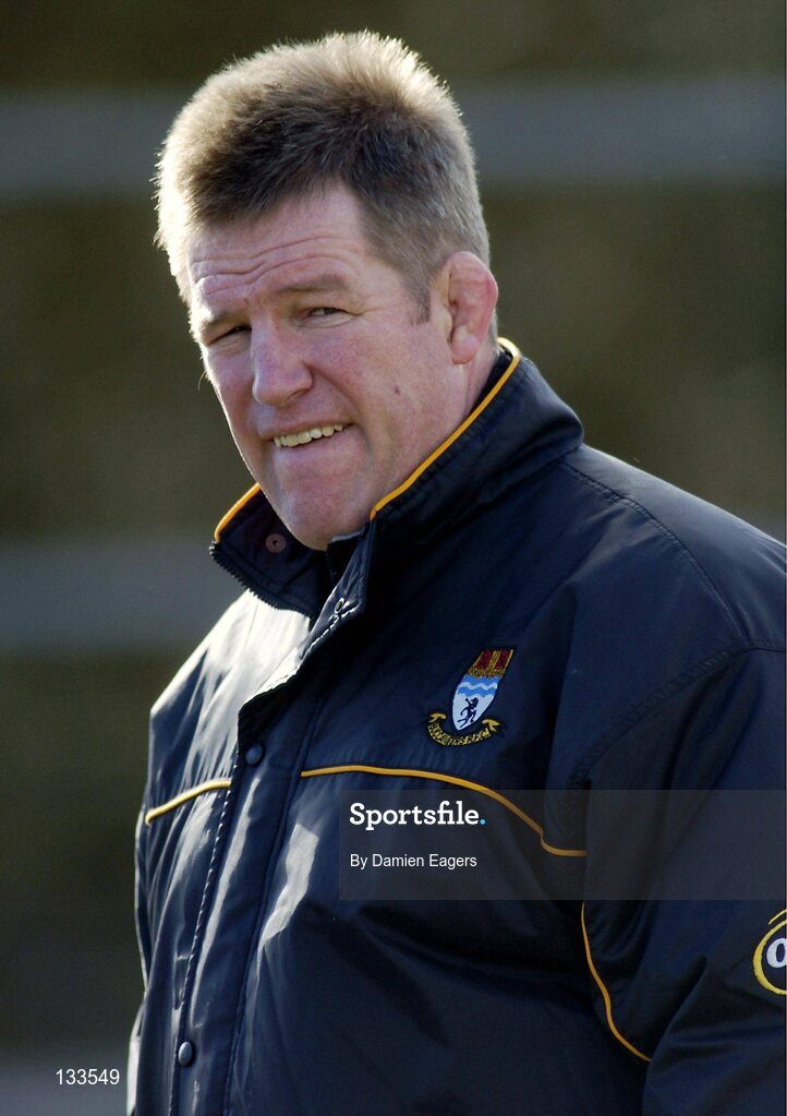 28 February 2004; John McKee, Buccaneers coach. AIB All Ireland League 2003-2004, Division 1, Cork Constitution v Buccaneers, Temple Hill, Cork. Picture credit; Damien Eagers / SPORTSFILE *EDI*