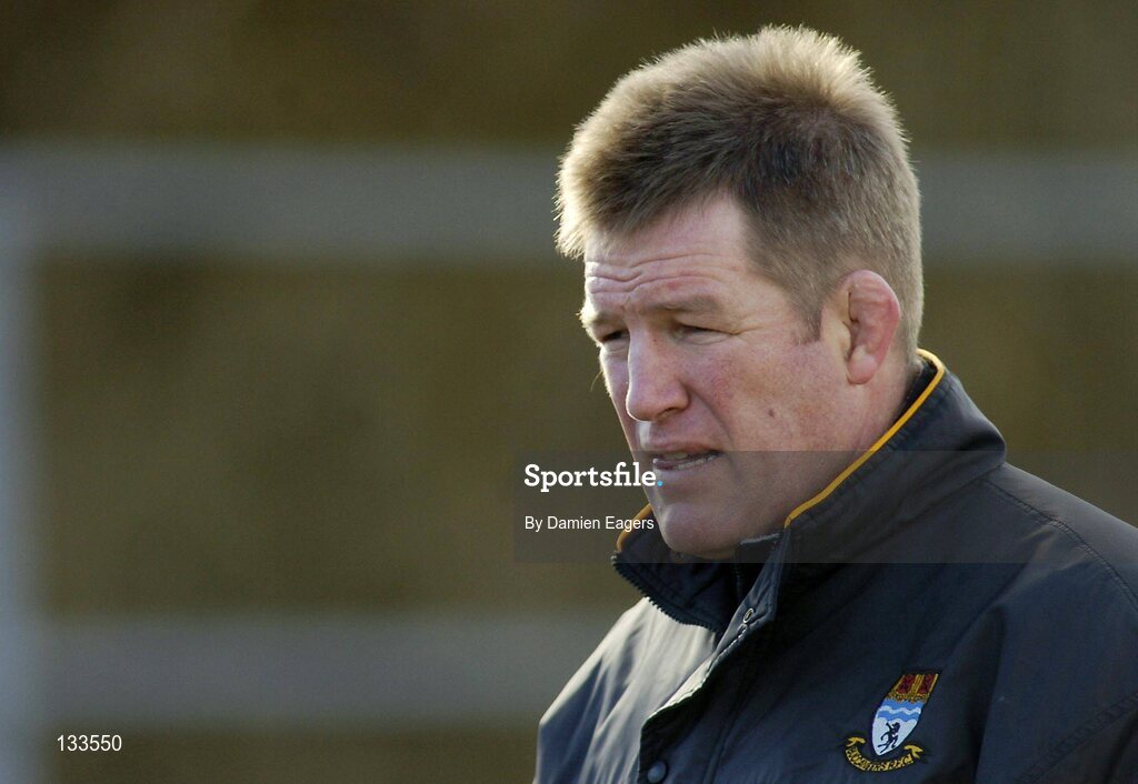 28 February 2004; John McKee, Buccaneers coach. AIB All Ireland League 2003-2004, Division 1, Cork Constitution v Buccaneers, Temple Hill, Cork. Picture credit; Damien Eagers / SPORTSFILE *EDI*