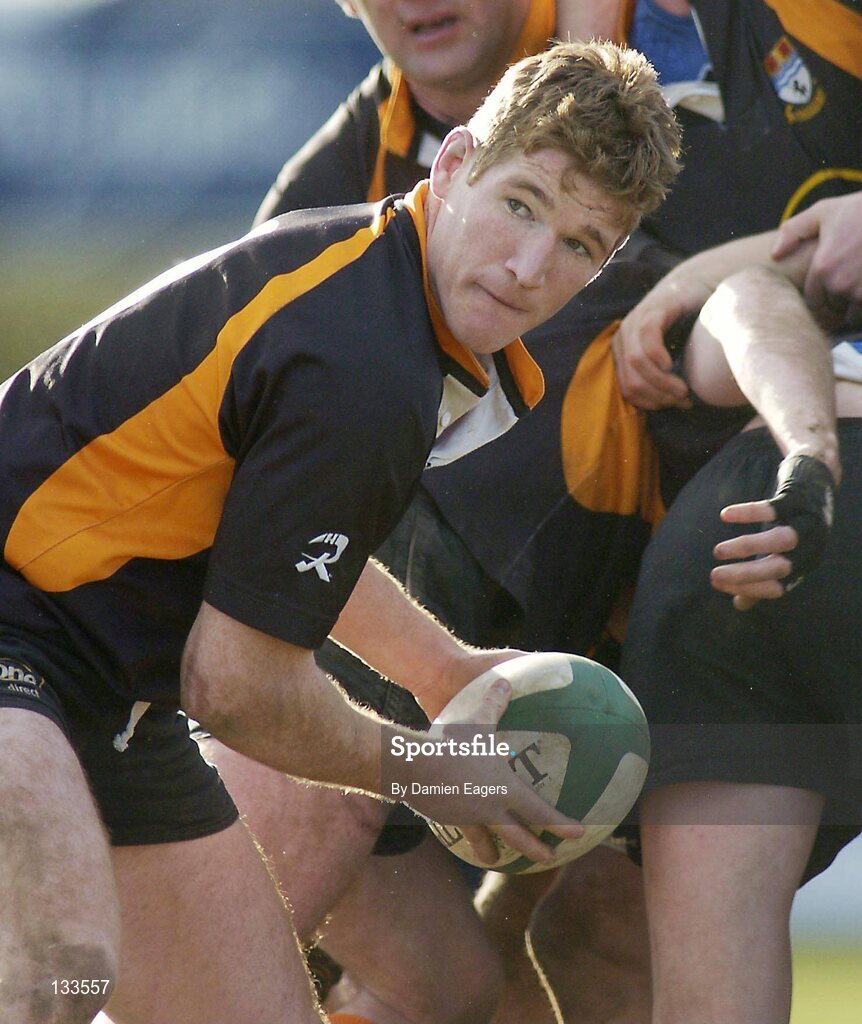 28 February 2004; Chris Keane, Buccaneers scrum half. AIB All Ireland League 2003-2004, Division 1, Cork Constitution v Buccaneers, Temple Hill, Cork. Picture credit; Damien Eagers / SPORTSFILE *EDI*
