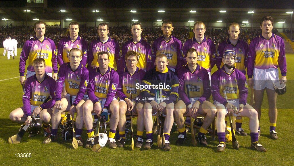 28 February 2004; The Wexford team. Allianz National Hurling League, Division 1B, Cork v Wexford, Pairc Ui Rinn, Cork. Picture credit; Damien Eagers / SPORTSFILE *EDI*