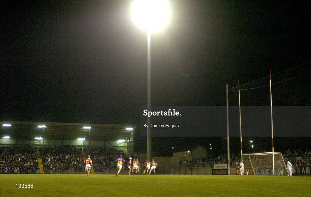 28 February 2004; A general view of Pairc Ui Rinn featuring action from the Cork v Wexford match. Allianz National Hurling League, Division 1B, Cork v Wexford, Pairc Ui Rinn, Cork. Picture credit; Damien Eagers / SPORTSFILE *EDI*