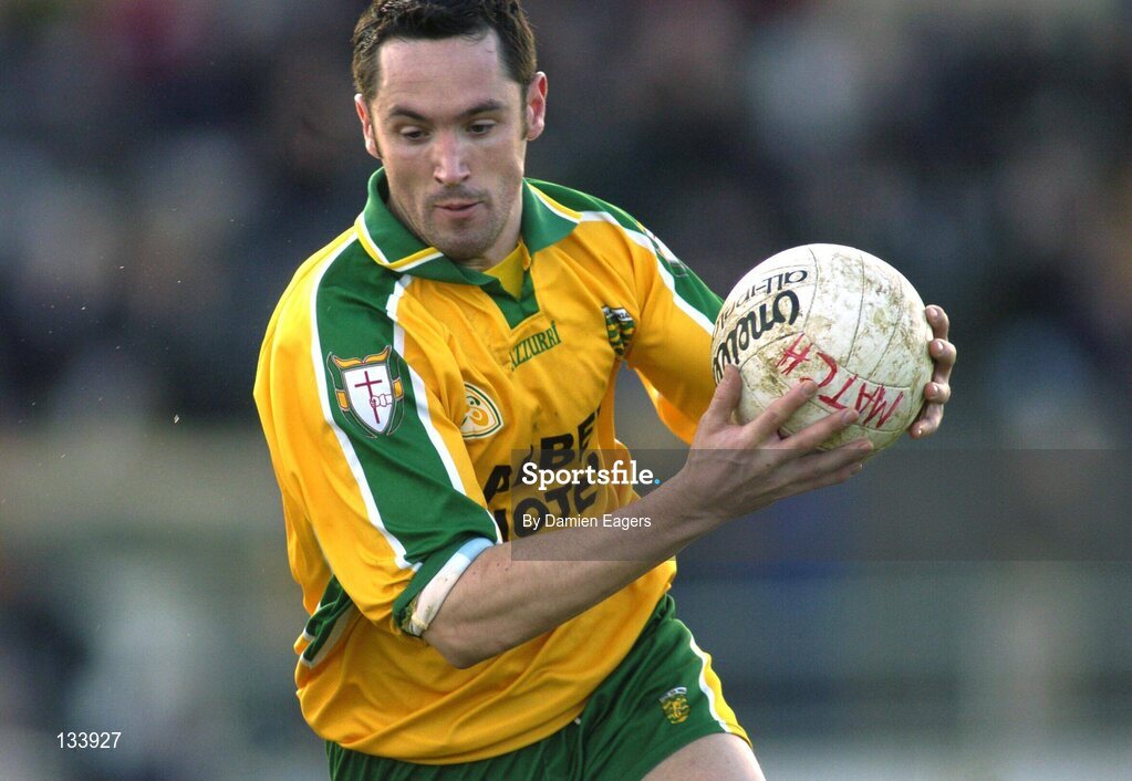 7 March 2004; Brendan Devenney, Donegal. Allianz Football League 2004, Division 2A, Round 4, Roscommon v Donegal, Dr. Hyde Park, Co. Roscommon. Picture credit; Damien Eagers / SPORTSFILE *EDI*