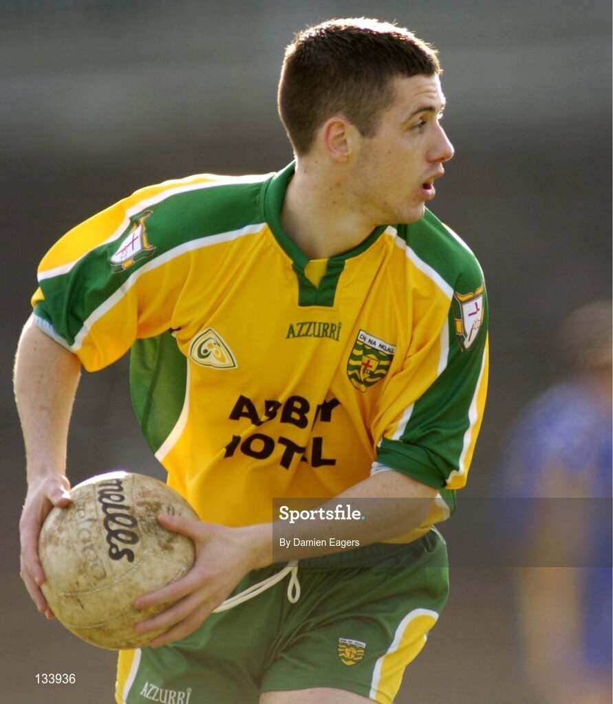 7 March 2004; Barry Dunnion, Donegal. Allianz Football League 2004, Division 2A, Round 4, Roscommon v Donegal, Dr. Hyde Park, Co. Roscommon. Picture credit; Damien Eagers / SPORTSFILE *EDI*