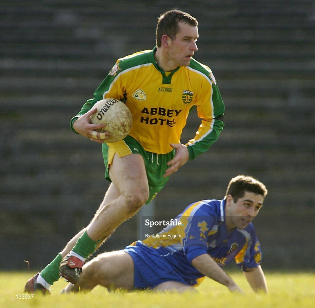 7 March 2004; Barry Monaghan, Donegal. Allianz Football League 2004, Division 2A, Round 4, Roscommon v Donegal, Dr. Hyde Park, Co. Roscommon. Picture credit; Damien Eagers / SPORTSFILE *EDI*