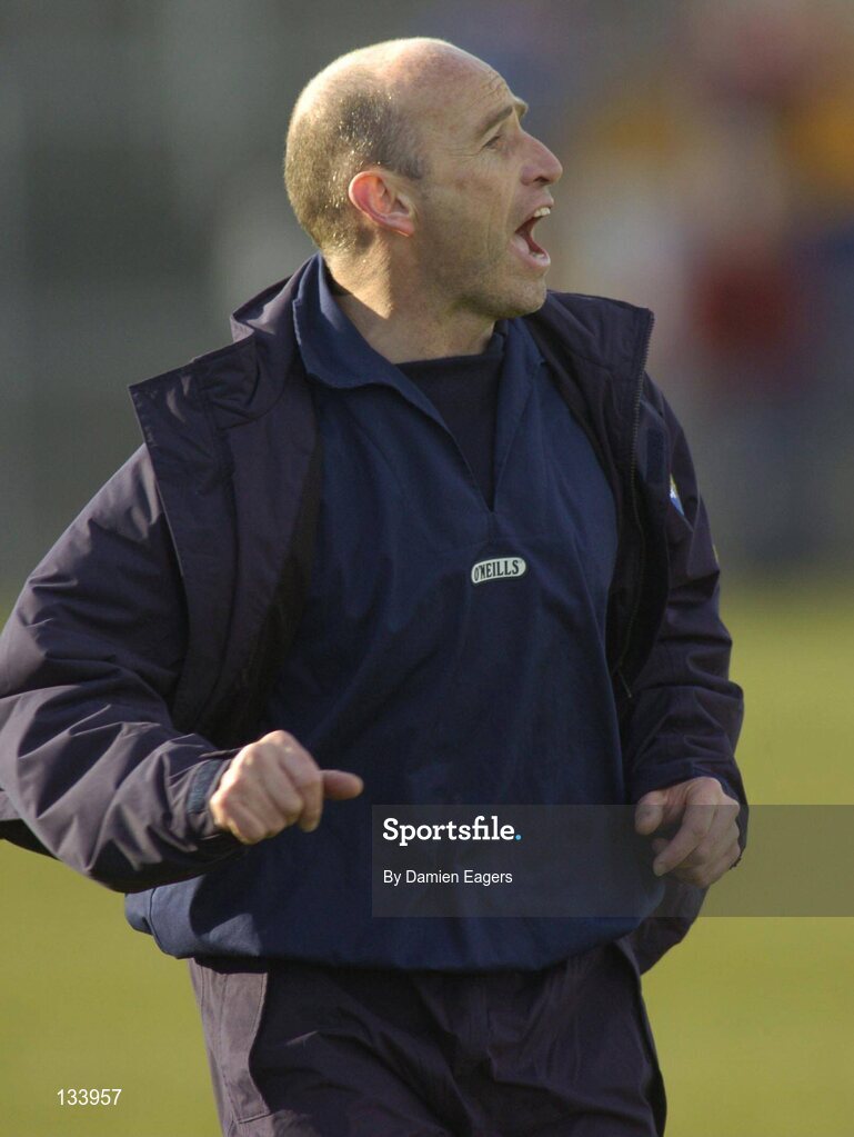 7 March 2004; Tommy Carr, Roscommon manager. Allianz Football League 2004, Division 2A, Round 4, Roscommon v Donegal, Dr. Hyde Park, Co. Roscommon. Picture credit; Damien Eagers / SPORTSFILE *EDI*