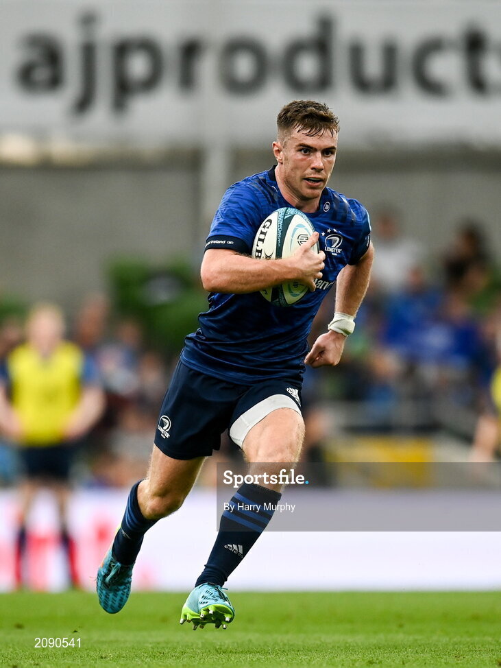 25 September 2021; Luke McGrath of Leinster during the United Rugby Championship match between Leinster and Vodacom Bulls at the Aviva Stadium in Dublin. Photo by Harry Murphy/Sportsfile
