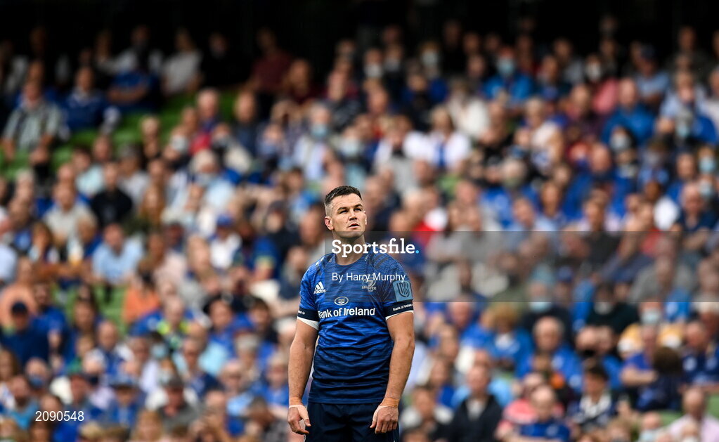 25 September 2021; Jonathan Sexton of Leinster during the United Rugby Championship match between Leinster and Vodacom Bulls at the Aviva Stadium in Dublin. Photo by Harry Murphy/Sportsfile