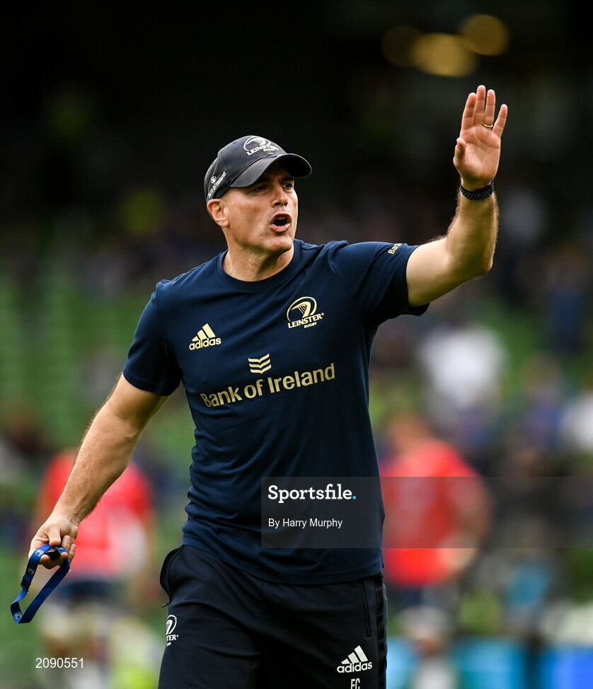 25 September 2021; Leinster backs coach Felipe Contepomi before the United Rugby Championship match between Leinster and Vodacom Bulls at the Aviva Stadium in Dublin. Photo by Harry Murphy/Sportsfile