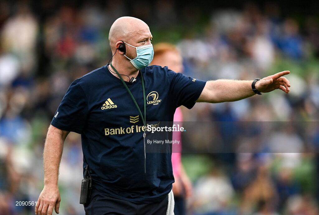 25 September 2021; Leinster senior kitman Jim Bastick before the United Rugby Championship match between Leinster and Vodacom Bulls at the Aviva Stadium in Dublin. Photo by Harry Murphy/Sportsfile