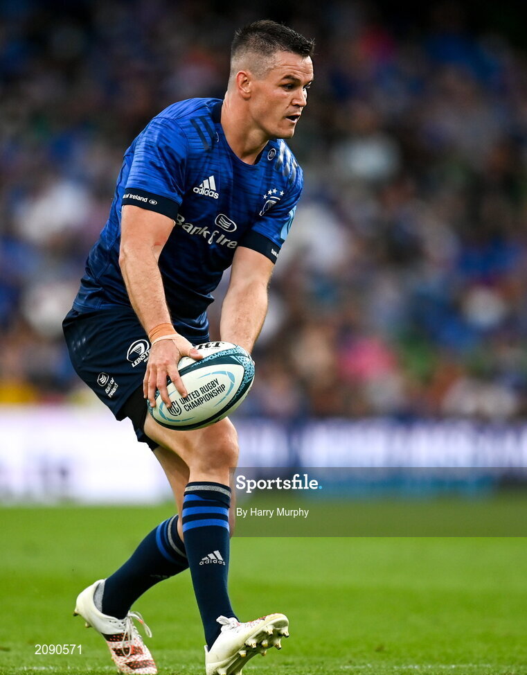 25 September 2021; Jonathan Sexton of Leinster during the United Rugby Championship match between Leinster and Vodacom Bulls at the Aviva Stadium in Dublin. Photo by Harry Murphy/Sportsfile