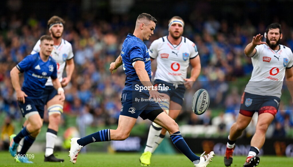 25 September 2021; Jonathan Sexton of Leinster during the United Rugby Championship match between Leinster and Vodacom Bulls at Aviva Stadium in Dublin. Photo by Brendan Moran/Sportsfile