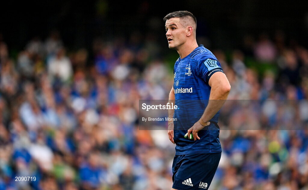 25 September 2021; Jonathan Sexton of Leinster during the United Rugby Championship match between Leinster and Vodacom Bulls at Aviva Stadium in Dublin. Photo by Brendan Moran/Sportsfile