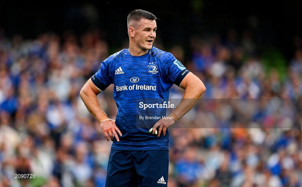25 September 2021; Jonathan Sexton of Leinster during the United Rugby Championship match between Leinster and Vodacom Bulls at Aviva Stadium in Dublin. Photo by Brendan Moran/Sportsfile