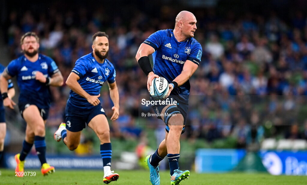 25 September 2021; Rhys Ruddock of Leinster during the United Rugby Championship match between Leinster and Vodacom Bulls at Aviva Stadium in Dublin. Photo by Brendan Moran/Sportsfile