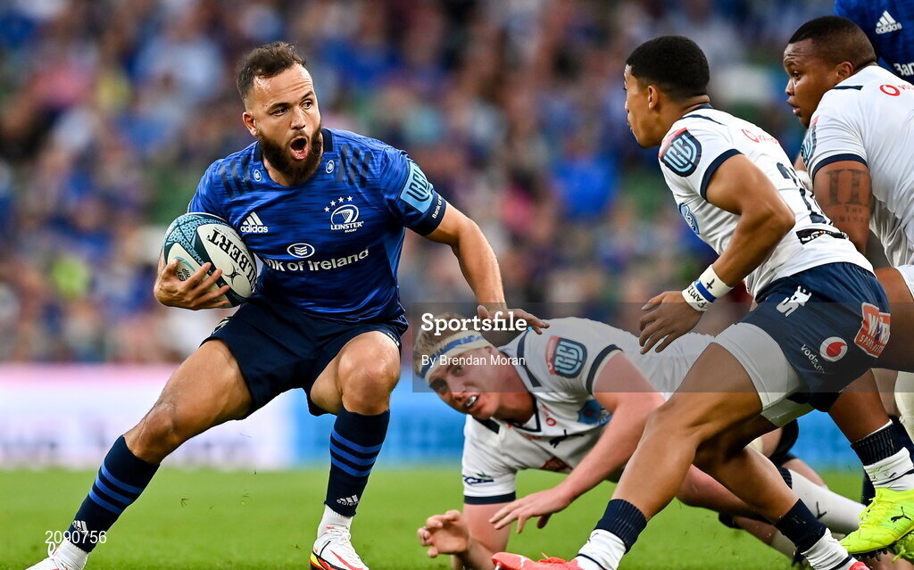 25 September 2021; Jamison Gibson-Park of Leinster during the United Rugby Championship match between Leinster and Vodacom Bulls at Aviva Stadium in Dublin. Photo by Brendan Moran/Sportsfile