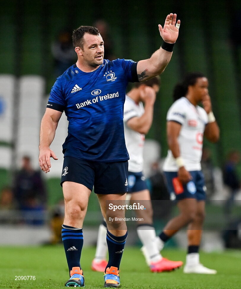 25 September 2021; Cian Healy of Leinster after the United Rugby Championship match between Leinster and Vodacom Bulls at Aviva Stadium in Dublin. Photo by Brendan Moran/Sportsfile