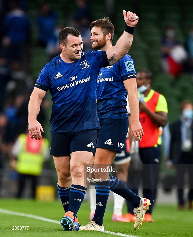 25 September 2021; Cian Healy of Leinster after the United Rugby Championship match between Leinster and Vodacom Bulls at Aviva Stadium in Dublin. Photo by Brendan Moran/Sportsfile