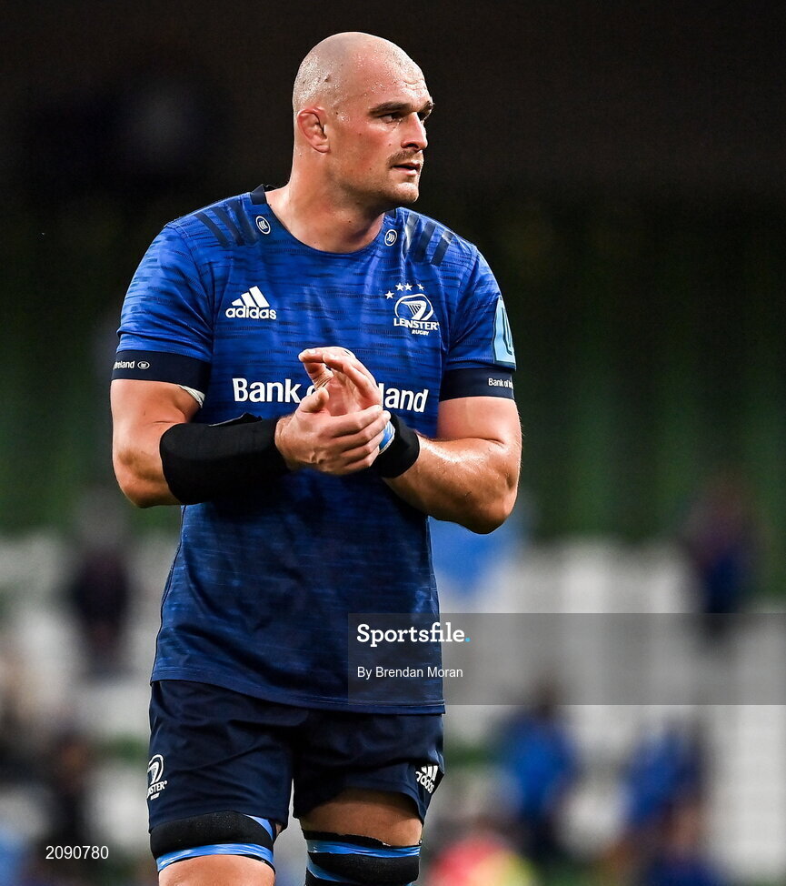 25 September 2021; Rhys Ruddock of Leinster after the United Rugby Championship match between Leinster and Vodacom Bulls at Aviva Stadium in Dublin. Photo by Brendan Moran/Sportsfile