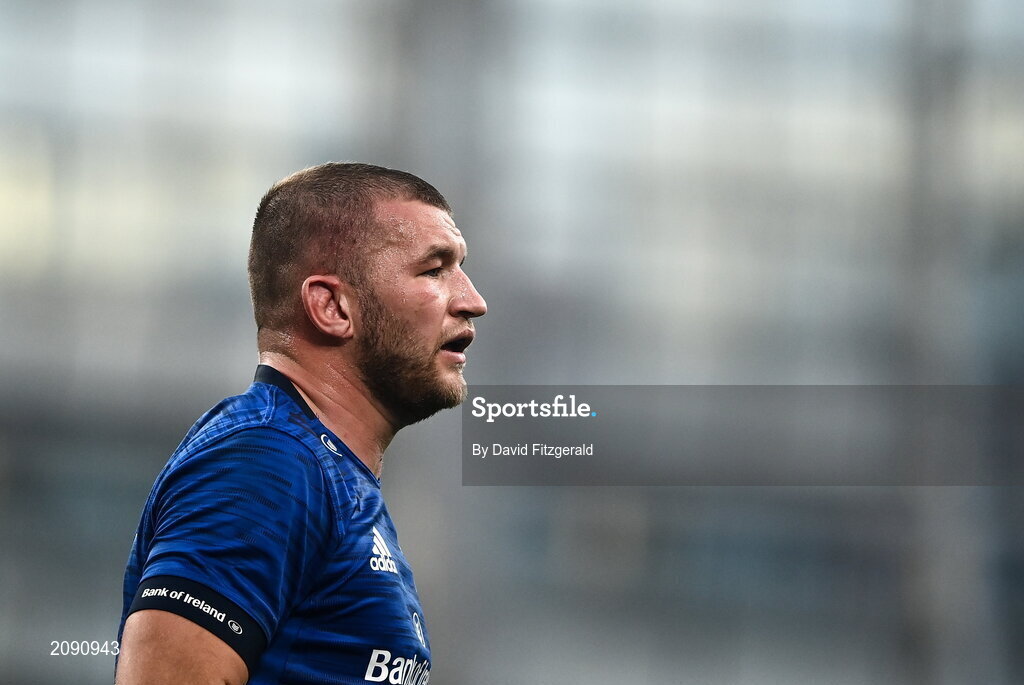 25 September 2021; Ross Molony of Leinster during the United Rugby Championship match between Leinster and Vodacom Bulls at Aviva Stadium in Dublin.  Photo by David Fitzgerald/Sportsfile