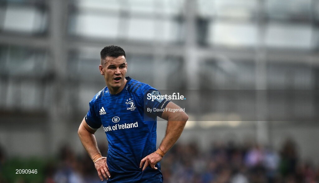 25 September 2021; Jonathan Sexton of Leinster during the United Rugby Championship match between Leinster and Vodacom Bulls at Aviva Stadium in Dublin.  Photo by David Fitzgerald/Sportsfile