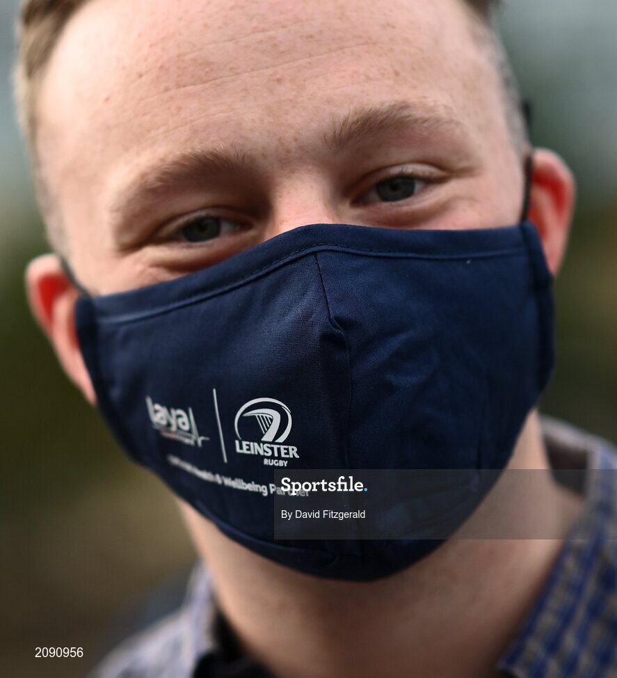 25 September 2021; Laya healthcare masks are seen outside the stadium prior to the United Rugby Championship match between Leinster and Vodacom Bulls at Aviva Stadium in Dublin.  Photo by David Fitzgerald/Sportsfile