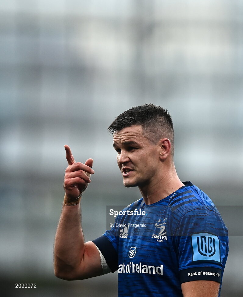 25 September 2021; Jonathan Sexton of Leinster during the United Rugby Championship match between Leinster and Vodacom Bulls at Aviva Stadium in Dublin.  Photo by David Fitzgerald/Sportsfile