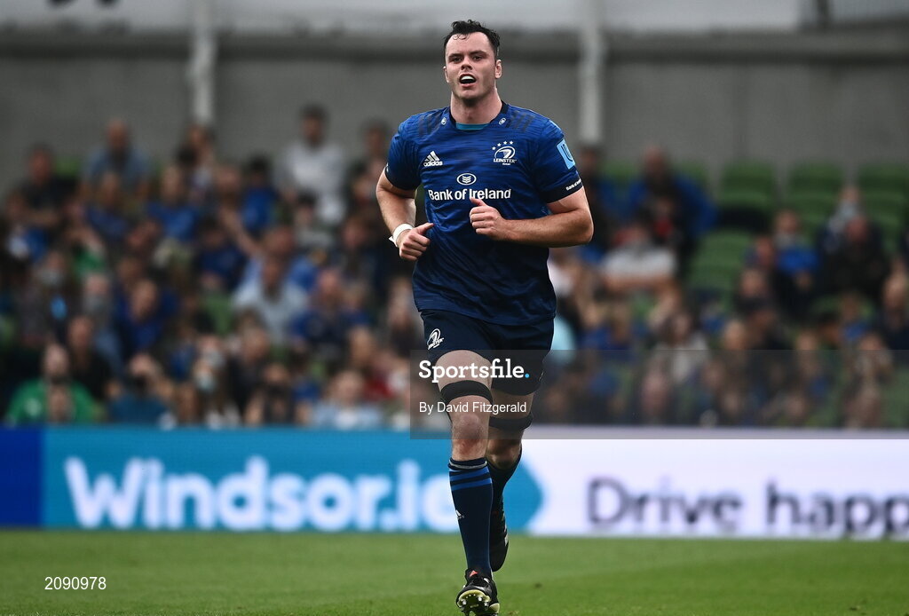 25 September 2021; James Ryan of Leinster during the United Rugby Championship match between Leinster and Vodacom Bulls at Aviva Stadium in Dublin.  Photo by David Fitzgerald/Sportsfile