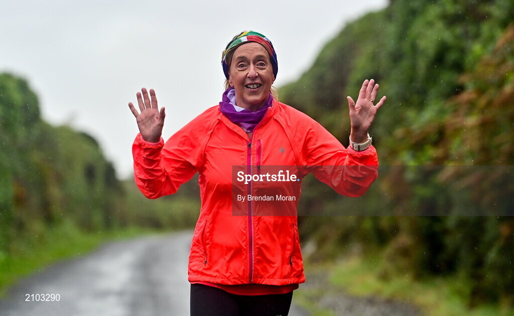 23 October 2021; Parkrun Ireland in partnership with Vhi, added a new parkrun at Achill Greenway on Saturday, 23rd of October, with the introduction of the Achill Greenway parkrun at Achill Greenway, Great Western Greenway in Achill, Mayo. Parkruns take place over a 5km course weekly, are free to enter and are open to all ages and abilities, providing a fun and safe environment to enjoy exercise. To register for a parkrun near you visit www.parkrun.ie. Pictured at the parkrun is Roisín Toal from Armagh. Photo by Brendan Moran/Sportsfile