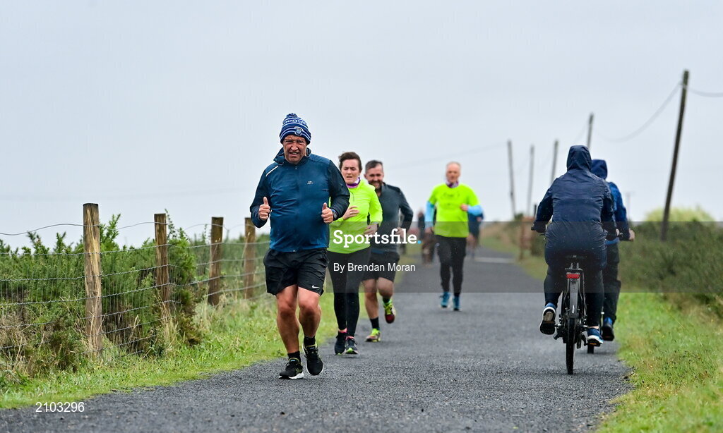 23 October 2021; Parkrun Ireland in partnership with Vhi, added a new parkrun at Achill Greenway on Saturday, 23rd of October, with the introduction of the Achill Greenway parkrun at Achill Greenway, Great Western Greenway in Achill, Mayo. Parkruns take place over a 5km course weekly, are free to enter and are open to all ages and abilities, providing a fun and safe environment to enjoy exercise. To register for a parkrun near you visit www.parkrun.ie. Pictured at the parkrun is Charlie Lambert of Mayo Sports Partnership. Photo by Brendan Moran/Sportsfile