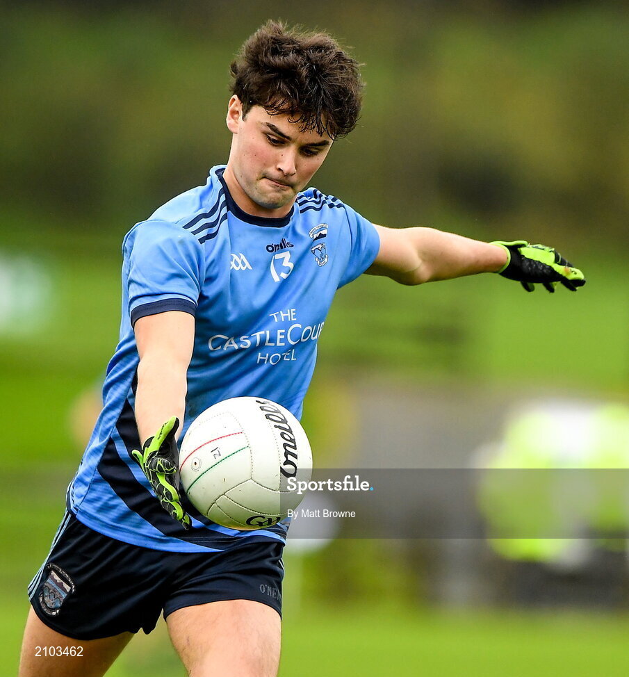 23 October 2021; Colm Moran of Westport St Patrick's during the Mayo County Senior Club Football Championship Quarter-Final match between Westport St Patrick's and Ballina Stephenites at Connacht GAA Centre in Bekan, Mayo. Photo by Matt Browne/Sportsfile