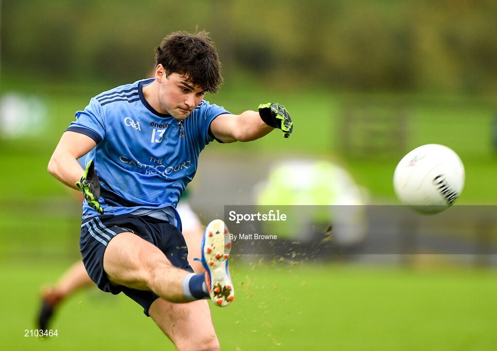 23 October 2021; Colm Moran of Westport St Patrick's during the Mayo County Senior Club Football Championship Quarter-Final match between Westport St Patrick's and Ballina Stephenites at Connacht GAA Centre in Bekan, Mayo. Photo by Matt Browne/Sportsfile