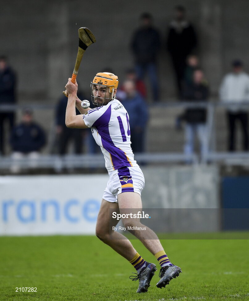 31 October 2021; Ronan Hayes of Kilmacud Crokes converts a penalty, in the 10th minute, during the Go Ahead Dublin County Senior Club Hurling Championship Semi-Final match between Cuala and Kilmacud Crokes at Parnell Park in Dublin. Photo by Ray McManus/Sportsfile