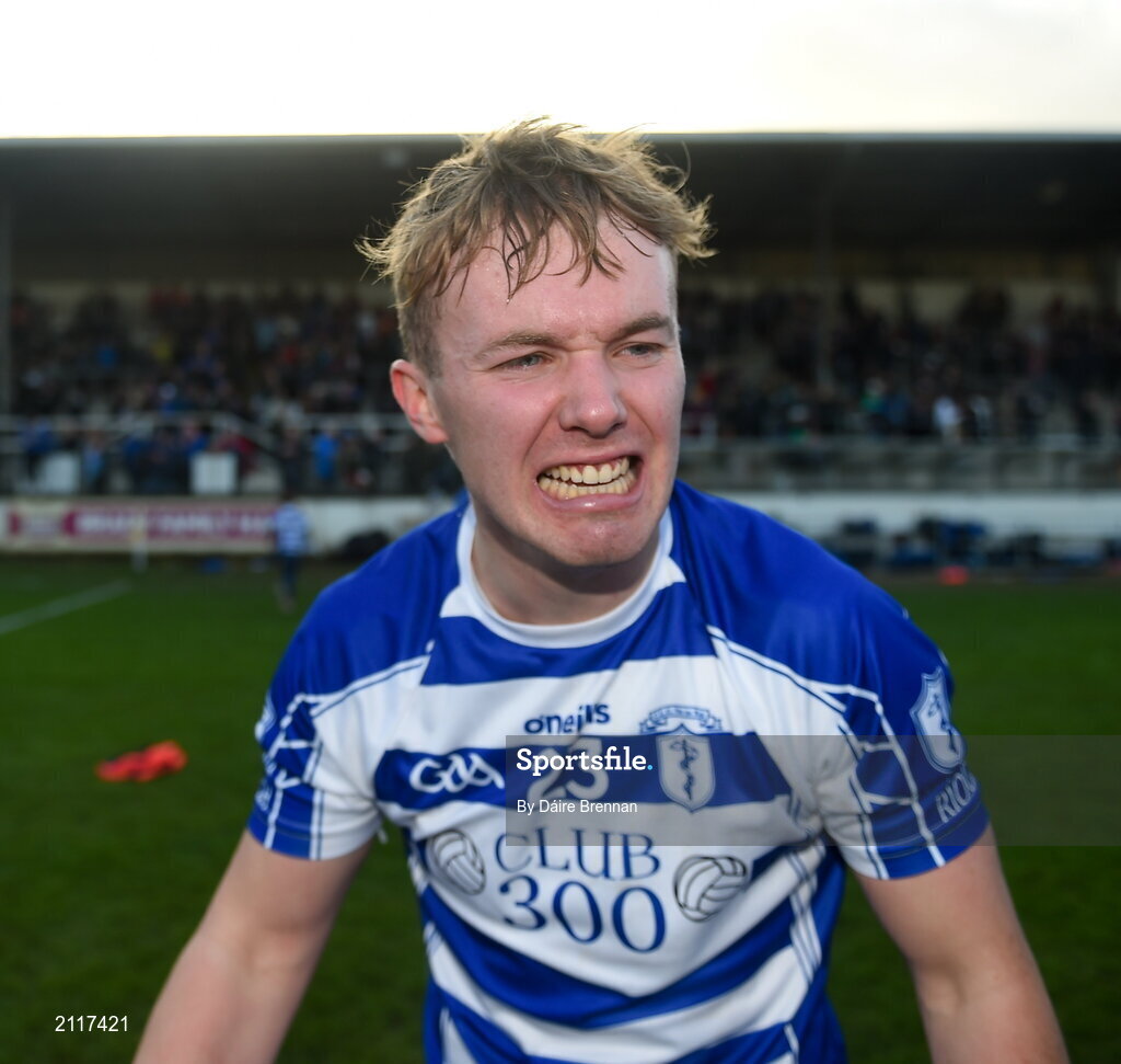 7 November 2021; Colm Joyce of Naas celebrates after the Kildare County Senior Club Football Championship Final match between Naas and Sarsfields at St Conleth's Park in Newbridge, Kildare. Photo by Daire Brennan/Sportsfile