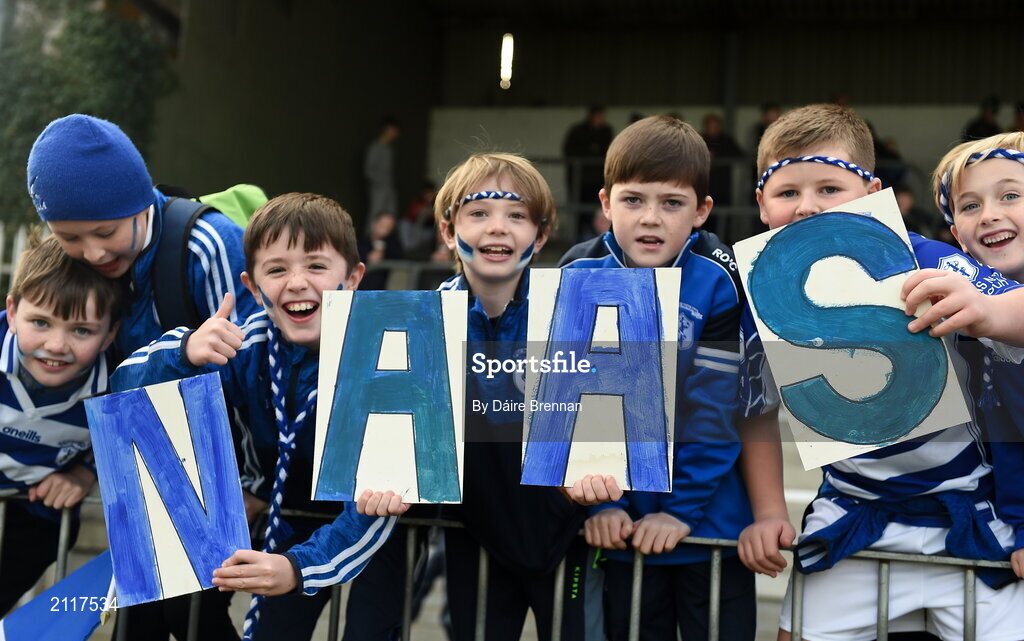 7 November 2021; Naas supporters ahead of the Kildare County Senior Club Football Championship Final match between Naas and Sarsfields at St Conleth's Park in Newbridge, Kildare. Photo by Daire Brennan/Sportsfile