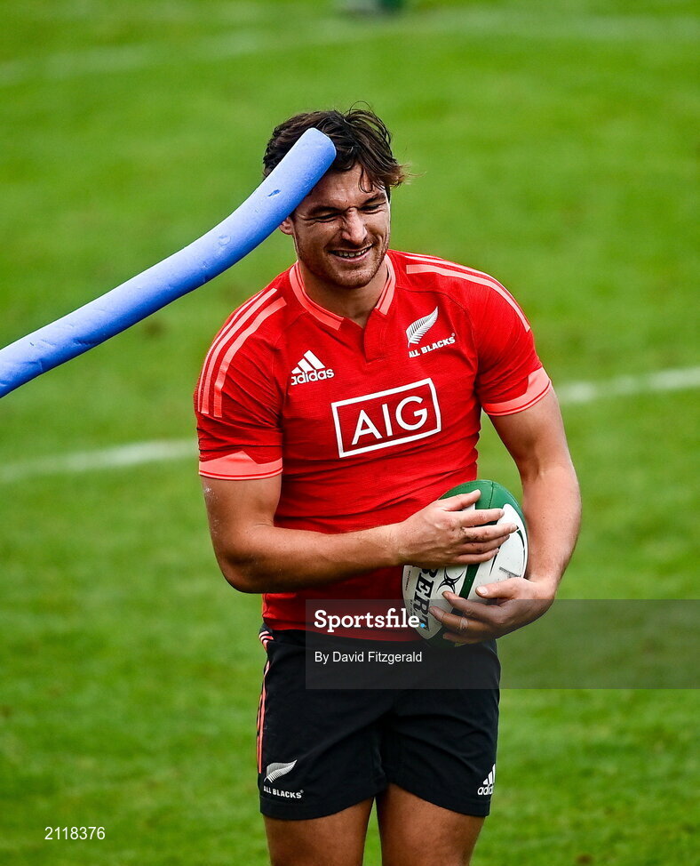 9 November 2021; George Bridge during New Zealand All Blacks rugby squad training at UCD Bowl in Dublin. Photo by David Fitzgerald/Sportsfile
