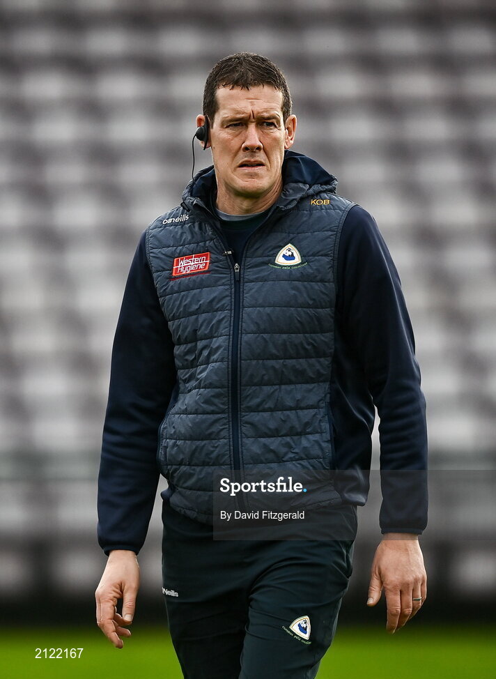 14 November 2021; Corofin manager Kevin O'Brien before the Galway County Senior Club Football Championship Final match between Corofin and Mountbellew / Moylough at Pearse Stadium in Galway. Photo by David Fitzgerald/Sportsfile