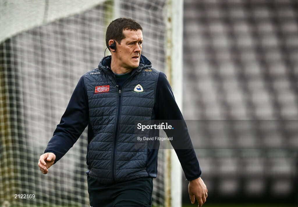 14 November 2021; Corofin manager Kevin O'Brien before the Galway County Senior Club Football Championship Final match between Corofin and Mountbellew / Moylough at Pearse Stadium in Galway. Photo by David Fitzgerald/Sportsfile