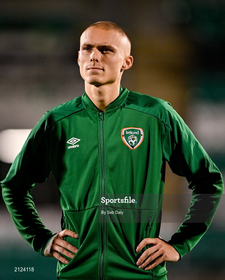 16 November 2021; Will Smallbone of Republic of Ireland during the UEFA European U21 Championship qualifying group A match between Republic of Ireland and Sweden at Tallaght Stadium in Dublin. Photo by Seb Daly/Sportsfile