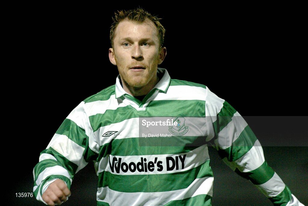 26 March 2004; Trevor Molloy, Shamrock Rovers. eircom league, Premier Division, Shamrock Rovers v Cork City, Richmond Park, Dublin. Picture credit; David Maher / SPORTSFILE *EDI*