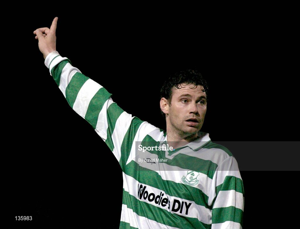26 March 2004; Liam Kelly, Shamrock Rovers. eircom league, Premier Division, Shamrock Rovers v Cork City, Richmond Park, Dublin. Picture credit; David Maher / SPORTSFILE *EDI*