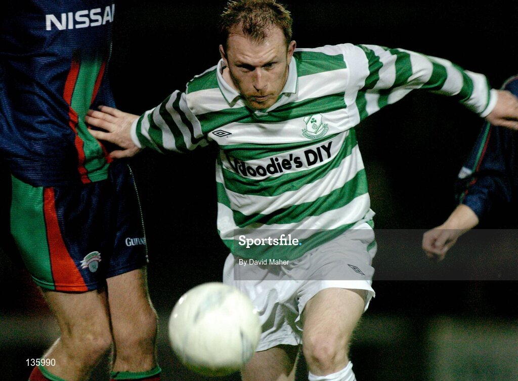 26 March 2004; Trevor Molloy, Shamrock Rovers. eircom league, Premier Division, Shamrock Rovers v Cork City, Richmond Park, Dublin. Picture credit; David Maher / SPORTSFILE *EDI*