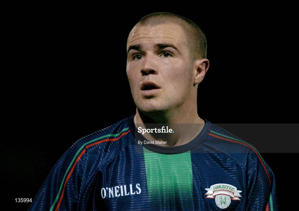 26 March 2004; Brendan Sweeney, Cork City. eircom league, Premier Division, Shamrock Rovers v Cork City, Richmond Park, Dublin. Picture credit; David Maher / SPORTSFILE *EDI*