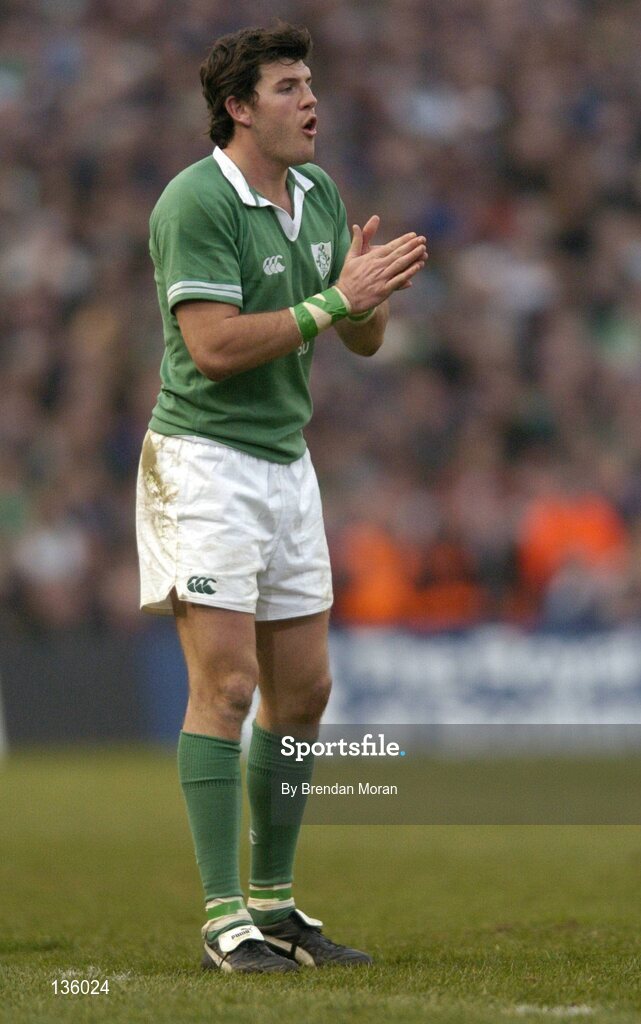 27 March 2004; Shane Horgan, Ireland. RBS Six Nations Rugby Championship 2003-2004, Ireland v Scotland, Lansdowne Road, Dublin. Picture credit; Brendan Moran / SPORTSFILE *EDI*