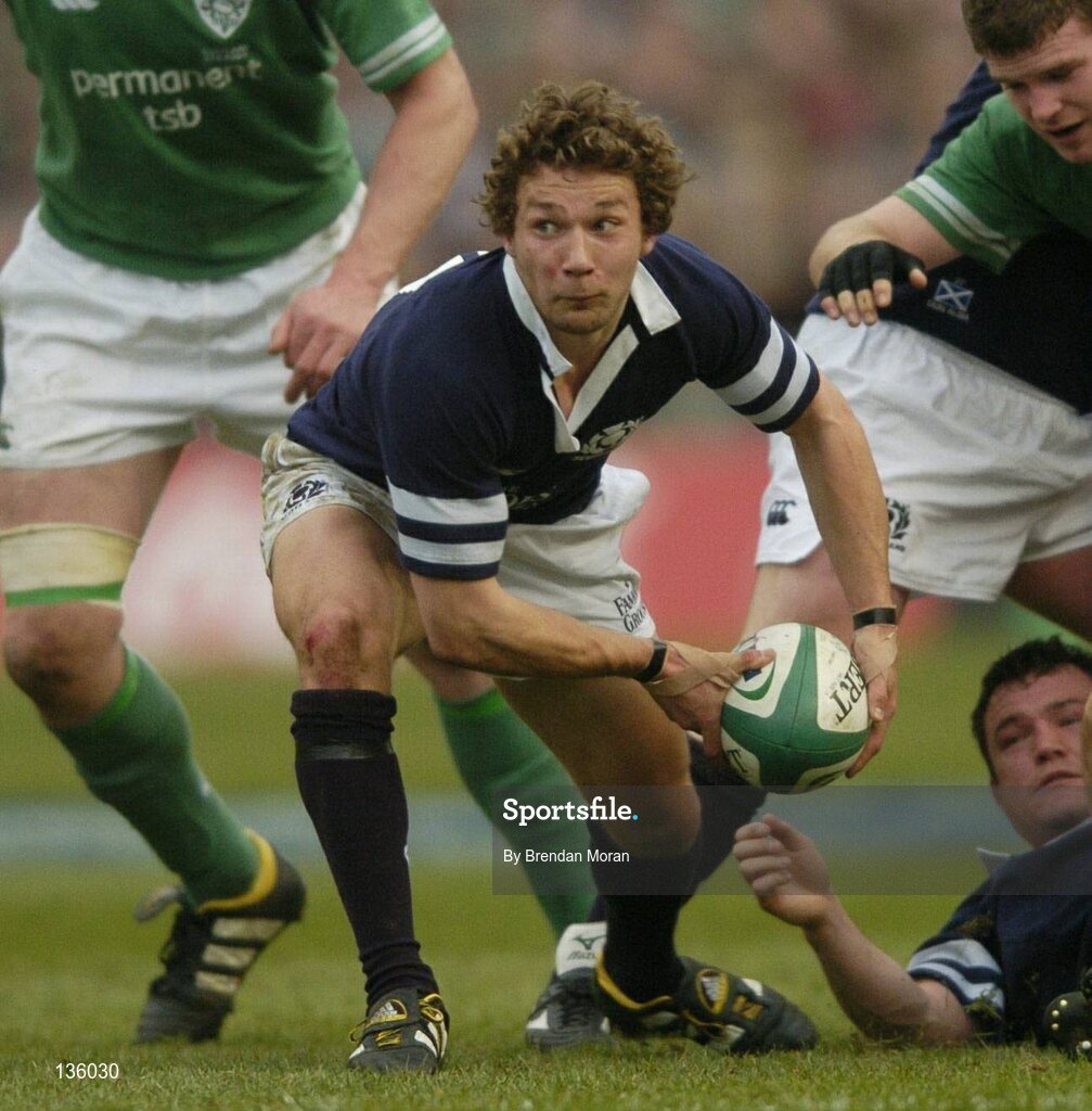 27 March 2004; Chris Cusiter, Scotland. RBS Six Nations Rugby Championship 2003-2004, Ireland v Scotland, Lansdowne Road, Dublin. Picture credit; Brendan Moran / SPORTSFILE *EDI*