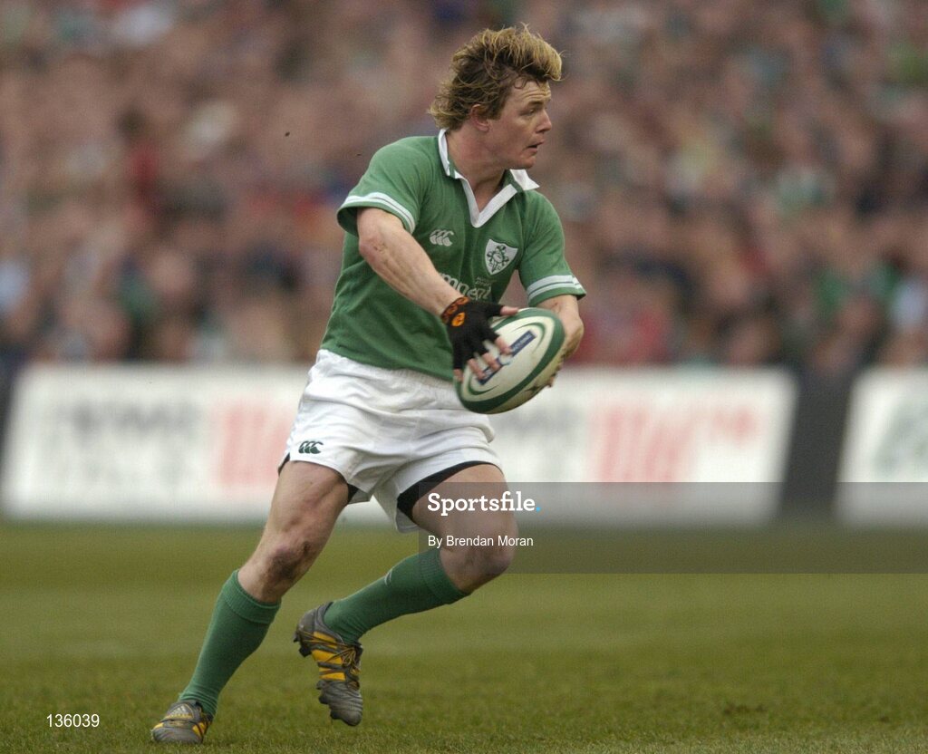 27 March 2004; Brian O'Driscoll, Ireland. RBS Six Nations Rugby Championship 2003-2004, Ireland v Scotland, Lansdowne Road, Dublin. Picture credit; Brendan Moran / SPORTSFILE *EDI*